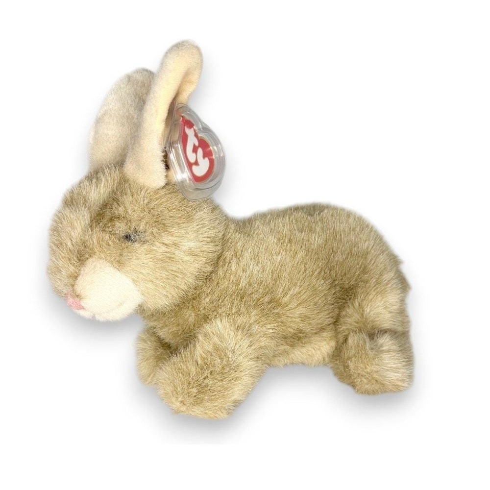 Buttons the Bunny TY Classic (Buddy Size) | Gentle Garden Bunny | Mint Heart Tag